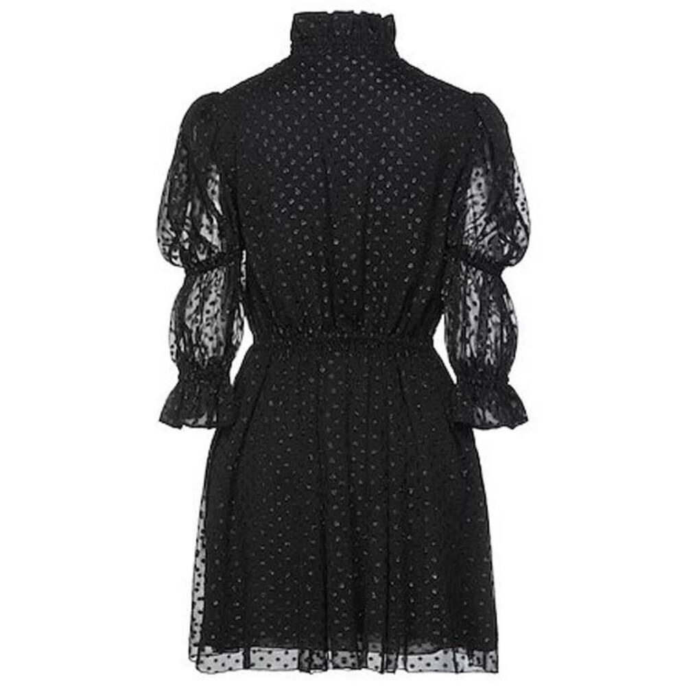 Philosophy Di Lorenzo Serafini Gathered Metallic Fil Coupe Georgette Mini Dress - Picture 8 of 15